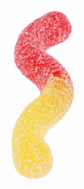 Trolli Glühwürmchen Kwaśne Świetliki Żelki 150 g - Kolorowe niemieckie żelki o kwaśnym smaku