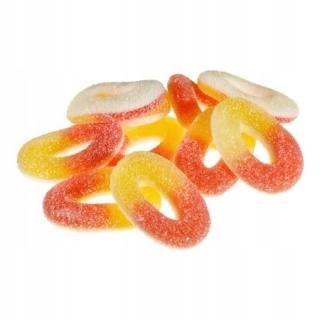 Trolli Pfirsich Ringe 150g - Żelki brzoskwiniowe w kształcie pierścieni