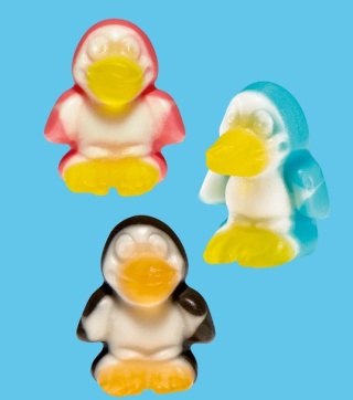 Trolli Pingummi Żelki Pingwiny 150 g - Bez glutenu i laktozy