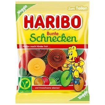 Żelki Haribo Bunte Schnecken Kolorowe Ślimaki 160g z Niemiec Żelki Haribo Bunte Schnecken Kolorowe Ślimaki 160g z Niemiec