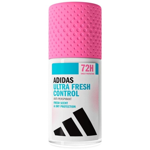 Adidas Women Ultra Fresh Control roll-on antyperspirant w kulce 50 ml 72h świeżość i ochrona