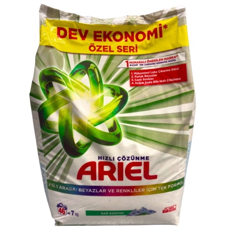 Ariel 2w1 Mountain Spring proszek do prania białych i kolorowych tkanin 7 kg 46 prań