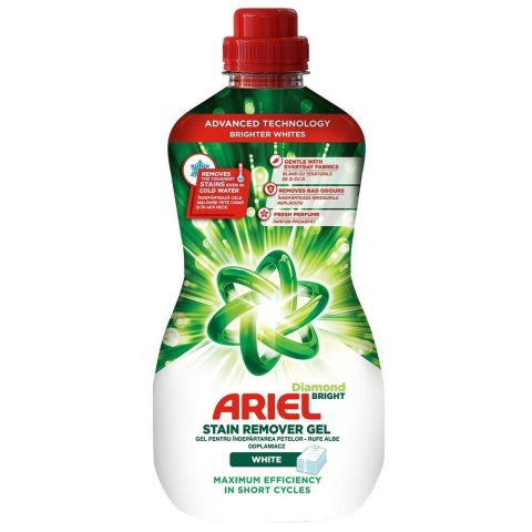Ariel Diamond Bright odplamiacz do białych tkanin w żelu 950 ml