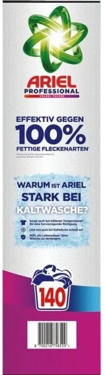 Ariel Professional Color+ proszek do prania kolorów 7,7 kg 140 prań niemiecki