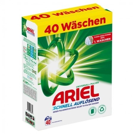 Ariel Universal+ proszek do prania uniwersalny 2,4 kg 40 prań