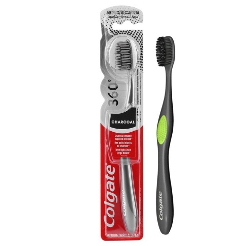 COLGATE szczoteczka do zębów 360 Charcoal Medium