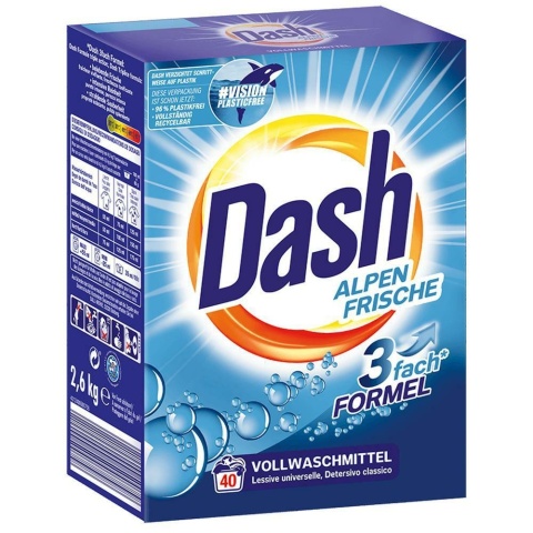 Dash Alpen Frische 3w1 uniwersalny proszek do prania 2,6 kg - 40 prań