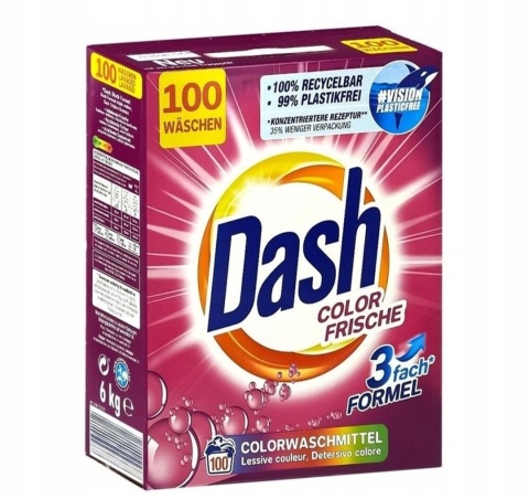 Dash Color Frische proszek do prania kolorów 6 kg 100 prań