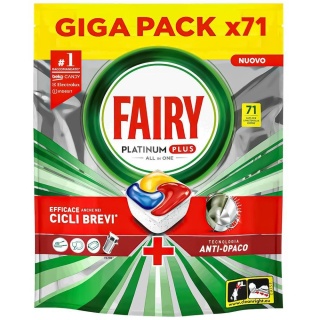Fairy Platinum Plus Lemon kapsułki do zmywarki 71 szt All in One