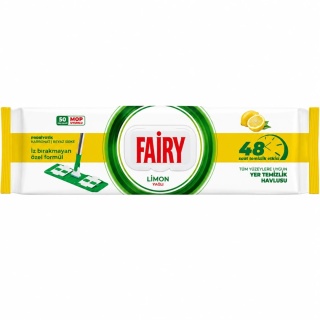 Fairy wkłady do mopa nawilżane Cytryna 50 sztuk