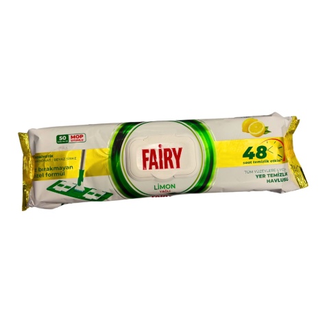 Fairy wkłady do mopa nawilżane Cytryna 50 sztuk