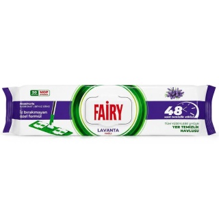 Fairy wkłady do mopa nawilżane Lawenda 50 sztuk