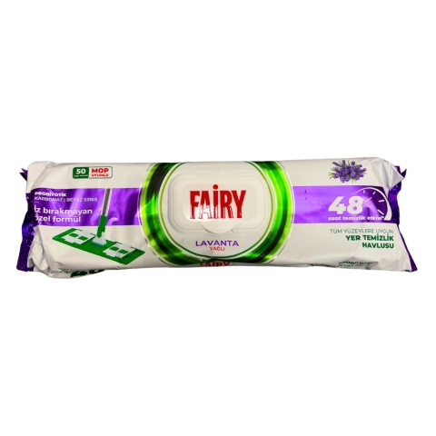 Fairy wkłady do mopa nawilżane Lawenda 50 sztuk