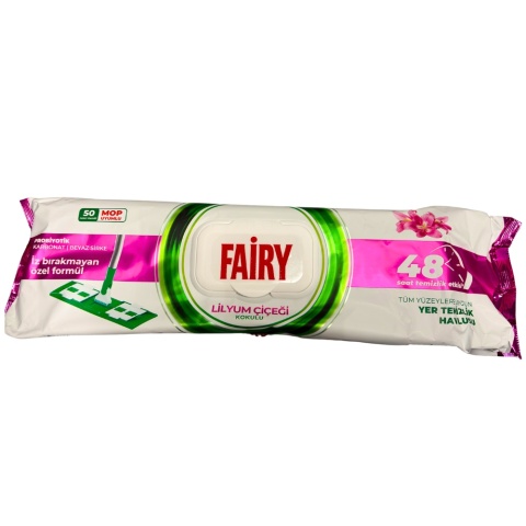 Fairy Lilium chusteczki do mycia podłóg kompatybilne z mopem 50 szt.