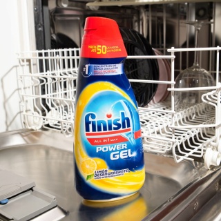 Finish All In 1 Max Power Gel Lemon żel do zmywarki zestaw 3 x 1 l (150 myć)