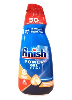 Finish All-in-One Anti-Odor Fresh żel do zmywarki pomarańczowy 1 l 50 myć
