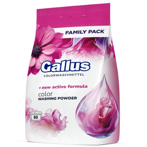 Gallus Proszek do prania kolorowych 3,6 kg 60 prań folia