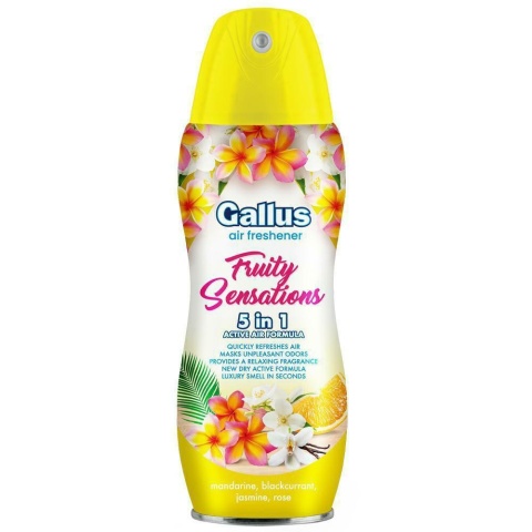 Gallus odświeżacz powietrza spray 5w1 Owocowe Doznania Fruity Sensations 300 ml