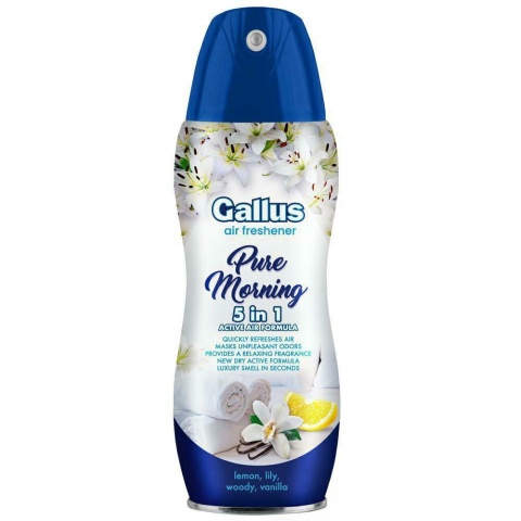 Gallus odświeżacz powietrza spray 5w1 Świeży Poranek Pure Morning 300 ml