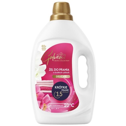 Galvea Perfumowany żel do prania Delicate 3,2 L 80 prań krótki cykl