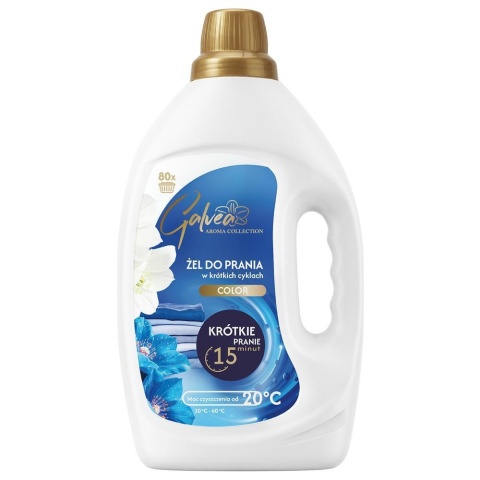 Galvea Perfumowany żel do prania Kolor 3,2 L 80 prań krótki cykl