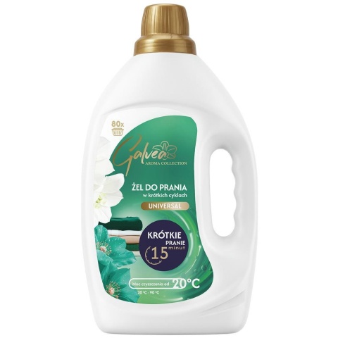 Galvea Perfumowany żel do prania Uniwersalny 3,2 L 80 prań krótki cykl