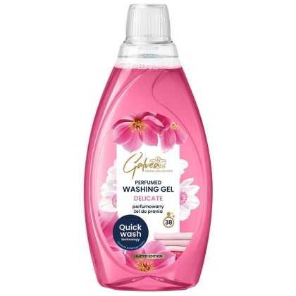 Galvea perfumowany żel do prania delikatne tkaniny 1,52L szybki cykl sensitive 38 prań