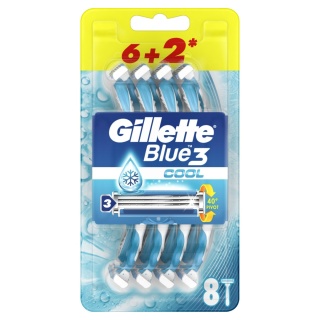 Gillette Blue 3 Comfort Cool maszynki jednorazowe do golenia 8 szt.