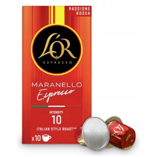Kapsułki do Nespresso L’OR Passione Rossa Espresso MARANELLO 10 sztuk