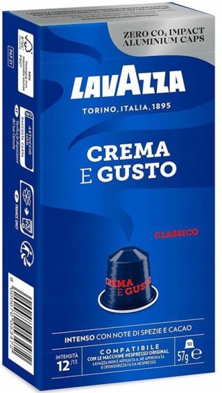 Kapsułki do Nespresso Lavazza Crema e Gusto Classico 10 sztuk