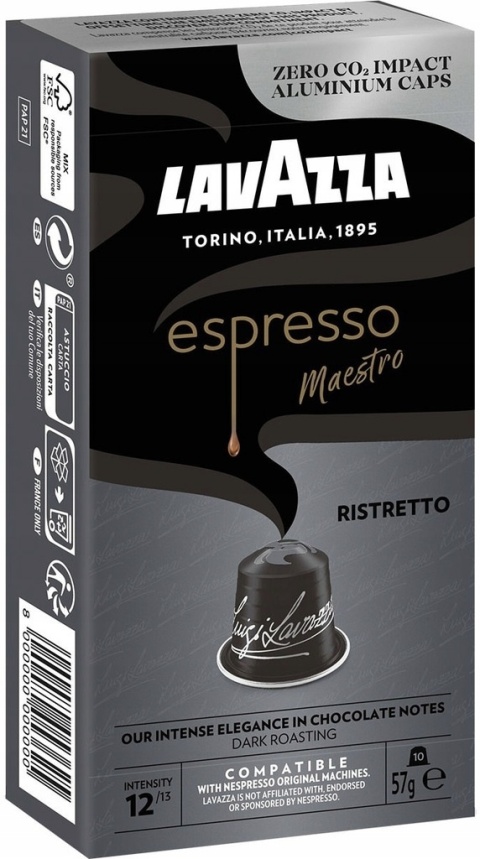 Kapsułki do Nespresso Lavazza Espresso Maestro Ristretto 10 szuk