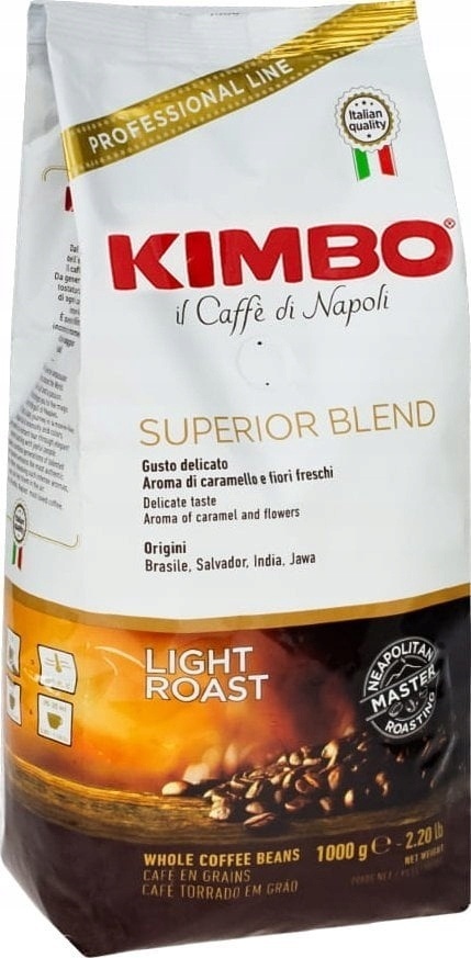 Kawa ziarnista mieszana Kimbo Espresso Bar Superior Blend 1000 g