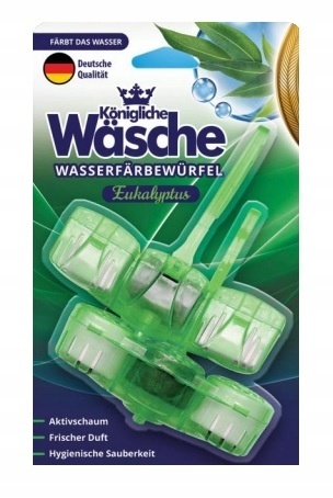 Königliche Wäsche Rim Block Colored Water Eucalyptus 2 szt niemiecka zawieszka do WC