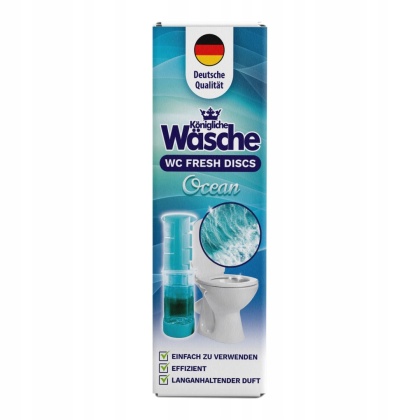 Königliche Wäsche WC Fresh Discs Ocean 60 ml niemiecki krążek żelowy do WC