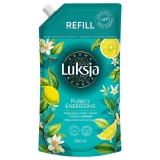 Luksja Aroma Senses Purely Energizing pielęgnujące mydło w płynie cytrusowe zapas 900 ml