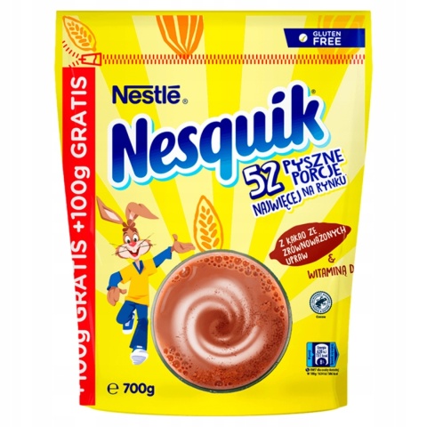 Nesquik Kakao 700g kakao do mleka napój czekoladowy duże opakowanie XXL
