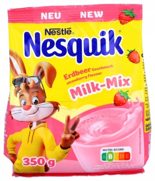 Nesquik Milk Mix Truskawka 350g kakao do mleka napój truskawkowy