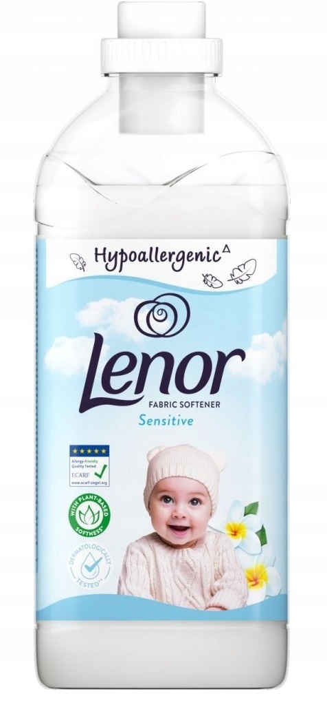 Niemiecki Lenor Sensitive płyn do płukania tkanin 1,7 l 68 płukań hipoalergiczny