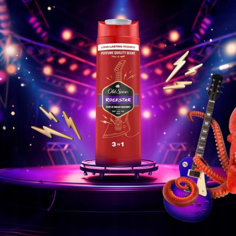 Old Spice Rockstar żel pod prysznic i szampon 3 w 1 400 ml