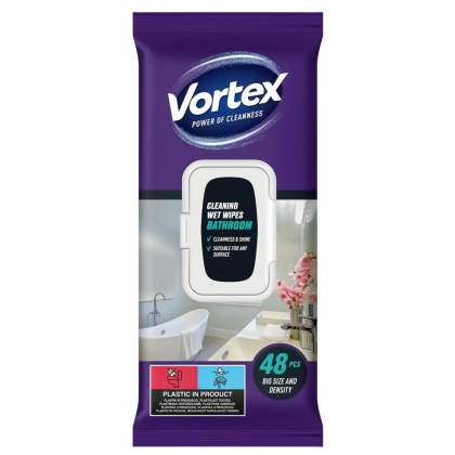 VORTEX chusteczki czyszczące Bathroom do łazienki 48 szt
