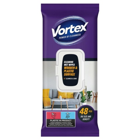 VORTEX chusteczki czyszczące Meble 48 szt