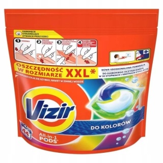 Vizir All-in-1 Pods kapsułki do prania kolorów 44 sztuki