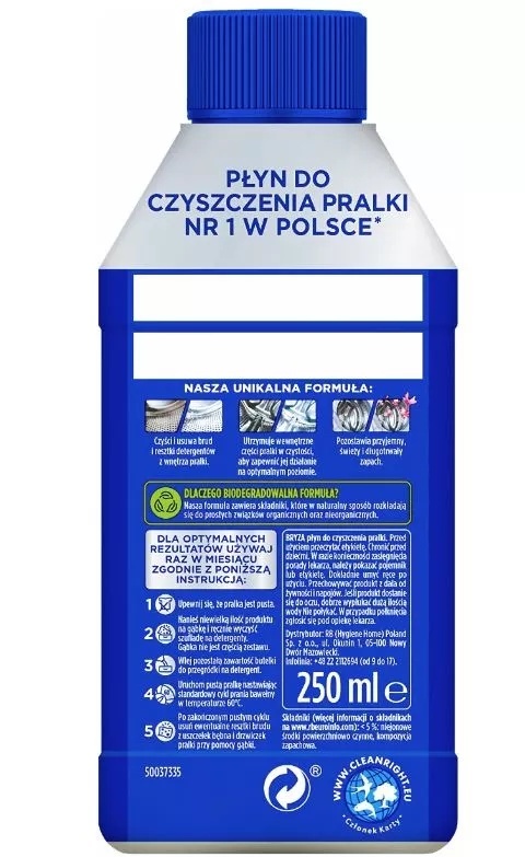 Bryza Płyn do Czyszczenia Pralki 250ml original