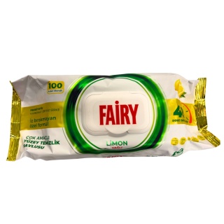 Fairy Chusteczki Czyszczące Uniwersalne Lemon 100 sztuk cytrynowe