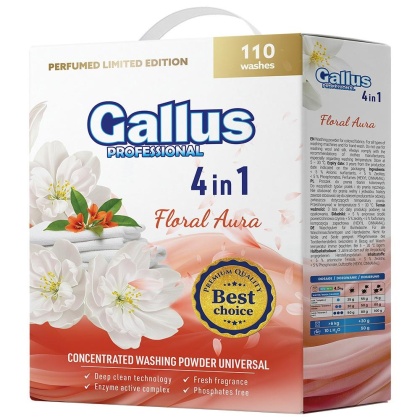 Gallus Professional Kwiatowa Aura perfumowany proszek do prania kolorów 5,5 kg 110 prań