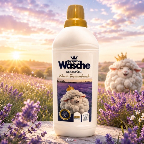 Königliche Wäsche Blauer Tagesanbruch płyn do płukania tkanin 1,8 l 72 płukania