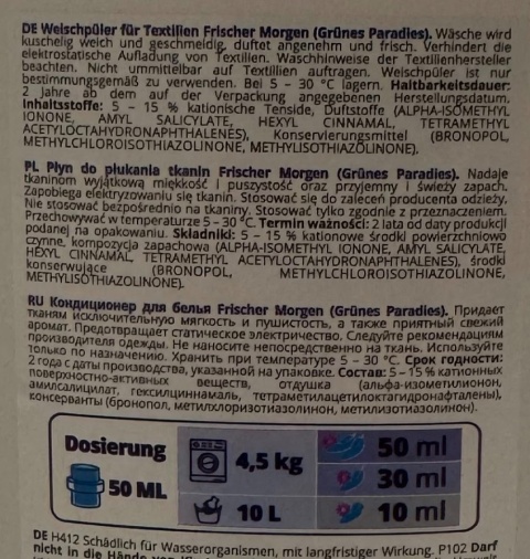 Königliche Wäsche Frischer Morgen płyn do płukania tkanin 1,8 l 72 płukania