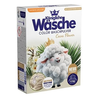 Königliche Wäsche Proszek do prania kolorów Cocos Flower 7 kg DE - 116 prań