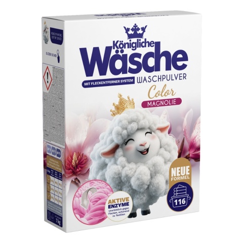 Proszek Do Prania COLOR Magnolia NIEMIECKI Wäsche 7 kg (100prań)
