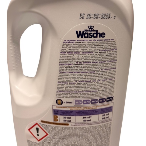 Königliche Wäsche Uniwersalny żel do prania Grüne Energie Werbena Trawa Cytrynowa 4 l DE - 133 prań